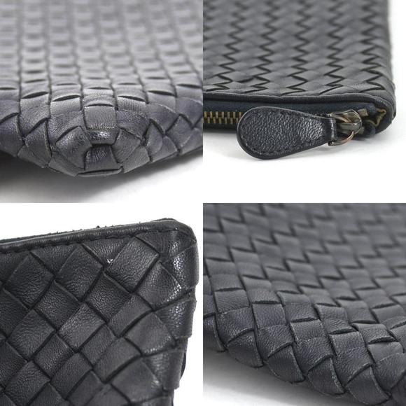 BOTTEGA VENETA Clutch bag pouch in intrecciato leather black men's w0939a - Picture 4 of 5